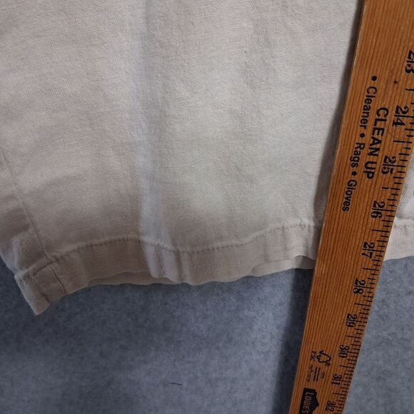 Old Navy Womens Linen Blend Pants Large Wide Leg Casual Coastal Beach Basic - Picture 5 of 8